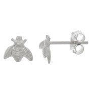 Boucles d'oreilles abeille 5x6 mm - Argent 925 x2