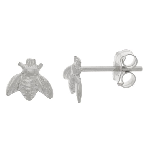 Boucles d'oreilles abeille 5x6 mm - Argent 925 x2