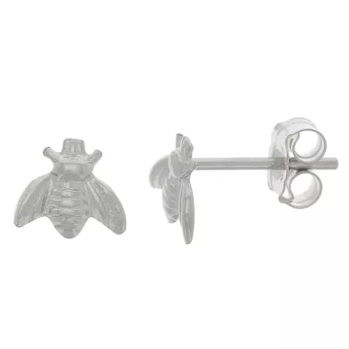 Boucles d'oreilles abeille 5x6 mm - Argent 925 x2