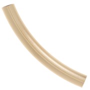 Perle tube incurvé texturé 25x3 mm - Gold filled (or laminé)  x1