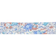 Biais en tissu Liberty Organic - Claire Aude - Multi bleu/Ecru x1m|raw }}