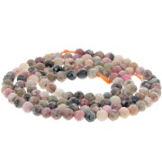 Perles rondes facettées 3 mm pierre gemme - Rhodonite x39cm