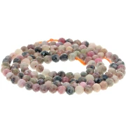 Perles rondes facettées 3 mm pierre gemme - Rhodonite x39cm