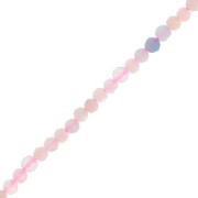 Perles rondes facettées 3 mm pierre gemme - Morganite x39cm|raw }}