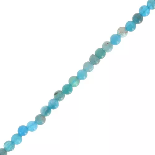 Perles rondes 3 mm pierre gemme - Apatite x38cm