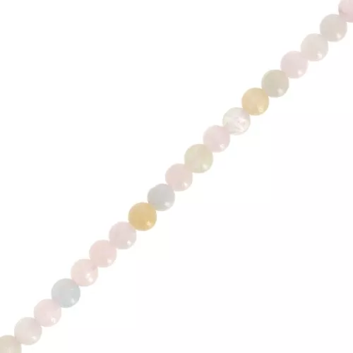 Perles rondes 3 mm pierre gemme - Morganite x39cm