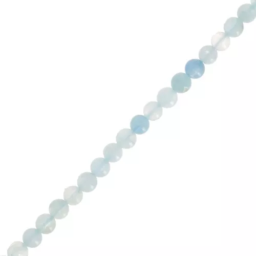 Perles rondes 3.5 mm pierre gemme - Aigue-marine x39cm