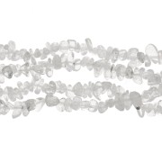 Perles chips 8 - 11 mm en pierre gemme - Cristal de Roche x79cm