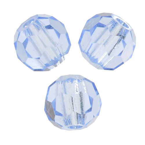 Perles rondes facettées Preciosa - Round Bead 3 mm - Light Sapphire x20