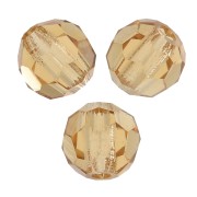 Perles rondes facettées Preciosa - Round Bead 3 mm - Light Colorado Topaz x20|raw }}
