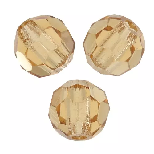 Perles rondes facettées Preciosa - Round Bead 3 mm - Light Colorado Topaz x20