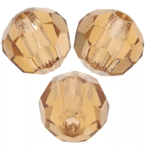 Perles rondes facettées Preciosa - Round Bead 4 mm - Light Colorado Topaz x20