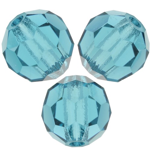 Perles rondes facettées Preciosa - Round Bead 4 mm - Indicolite x20