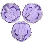 Perles rondes facettées Preciosa - Round Bead 6 mm - Tanzanite x6|raw }}