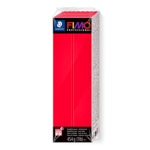 Pâte Fimo Professional 454gr - Rouge Pur (n°200) x1