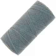 Bobine de fil ciré Linhasita pour micro macramé 0.75 mm - Bleu gris (549) x228m