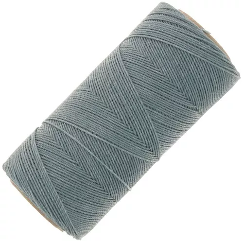 Bobine de fil ciré Linhasita pour micro macramé 0.75 mm - Bleu gris (549) x228m