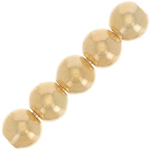Perles rondes 2.5 mm - Gold filled (or laminé)  x25