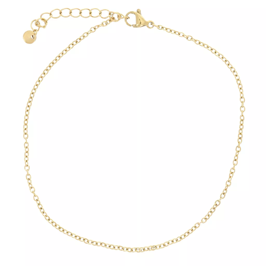 Bracelet Homme Acier Inoxydable Maille Forçât 1mm - Ancre Marine Et Perles Verre