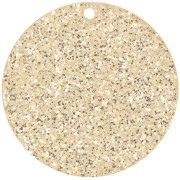 Pendentif rond 36 mm en plexiglas - Pailleté Doré x1|raw }}