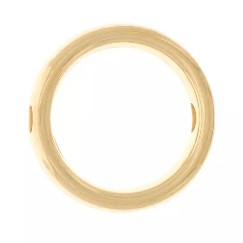 Intercalaire cercle évidé 12 mm - Doré à l'or fin x1