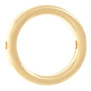 Intercalaire cercle évidé 13 mm - Doré à l'or fin x1|raw }}
