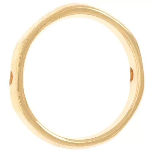 Intercalaire cercle irrégulier évidé 17 mm - Doré à l'or fin x1