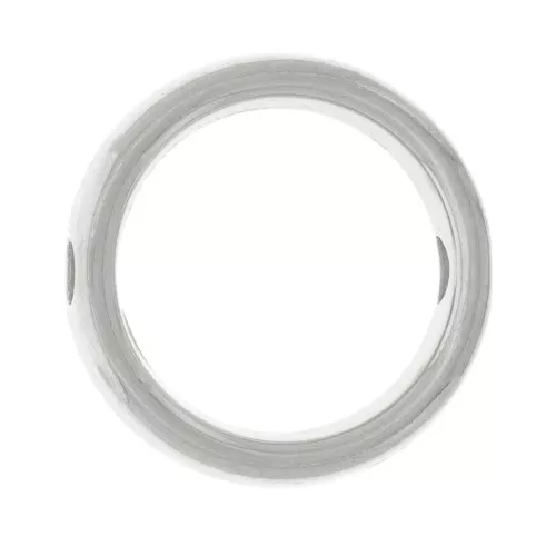 Intercalaire cercle évidé 12 mm - Placage Argent fin vieilli x1