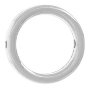 Intercalaire cercle évidé 13 mm - Placage Argent fin vieilli x1