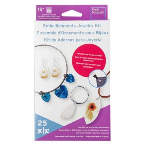 Kit pour fabriquer 4 accessoires - Ensemble d'Ornement pour bijoux - Sculpey x1