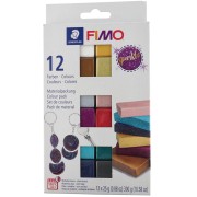 Assortiment de 12 couleurs de Pâte Fimo Effect - Etincelle|raw }}