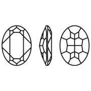 Cabochon ovale Aurora A4120 14x10 mm - Rose Water Opal x1