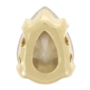 Cristal serti Aurora A4320 Drop 8x6 mm - Doré - Ruby x1