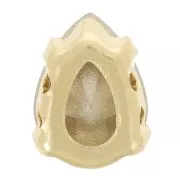 Cristal serti Aurora A4320 Drop 8x6 mm - Doré - Ruby x1