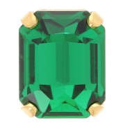 Cristal serti Aurora A4610 Step Cut Octagon 10x8 mm - Doré - Emerald x1|raw }}
