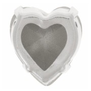Cristal serti Aurora Coeur A4831 Antique Heart 11x10 mm - Rhodié - Capri Blue x1