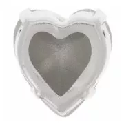 Cristal serti Aurora Coeur A4831 Antique Heart 11x10 mm - Rhodié - Rose x1