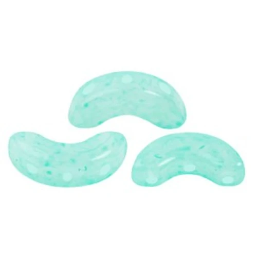 Arcos® par Puca® 5x10 mm - Opal Milky Green Turquoise x10g