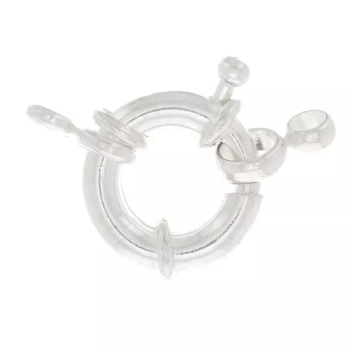 Fermoir bouée 15 mm argenté