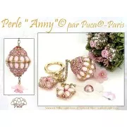 Perles en verre Samos® par Puca® 7x5 mm - Milky Beige x10g