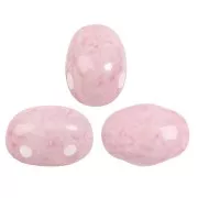 Perles en verre Samos® par Puca® 7x5 mm - Milky Light Rose x10g