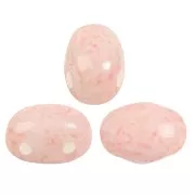 Perles en verre Samos® par Puca® 7x5 mm - Milky Peach x10g