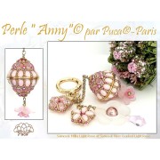 Perles en verre Samos® par Puca® 7x5 mm - Milky White x10g