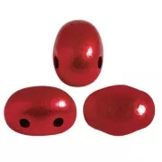 Perles en verre Samos® par Puca® 7x5 mm - Metalust Lipstick Red x10g