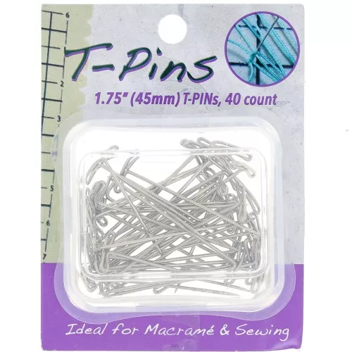 Boite d'épingles T pour micro-macramé 45 mm x40
