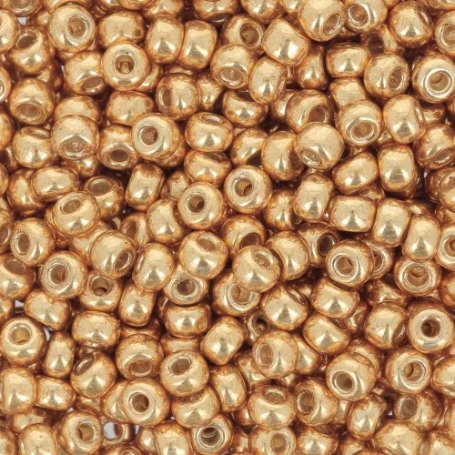 Rocaille Miyuki Duracoat 8/0 4203 - Galvanized Yellow Gold x100g