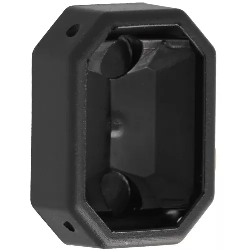 Serti octogone en plastique pour cabochon 4627 18x13 mm - Noir x1