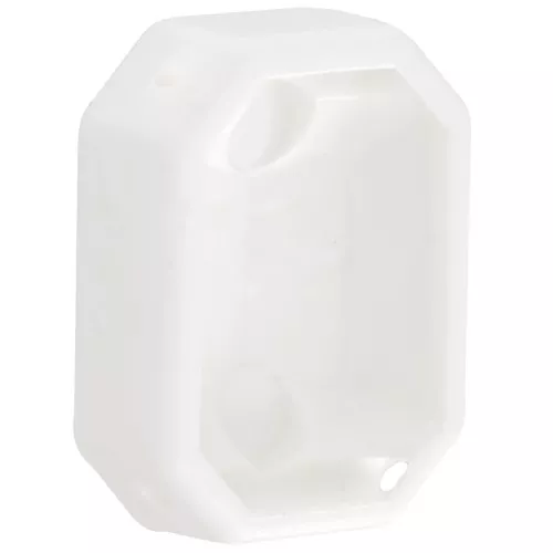 Serti octogone en plastique pour cabochon 4627 18x13 mm - Blanc x1
