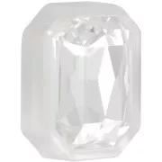 Serti octogone en plastique pour cabochon 4627 18x13 mm - White Opal x1