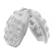 Cache noeuds décor relief  7 mm argenté x4|raw }}